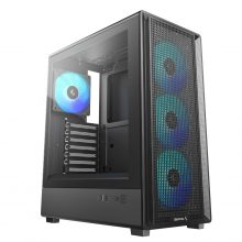 Vỏ Case DeepCool CC550 4F Black (ATX, Sẵn 4 fan ARGB, Max 8 fan, USB-C, Rad 240)