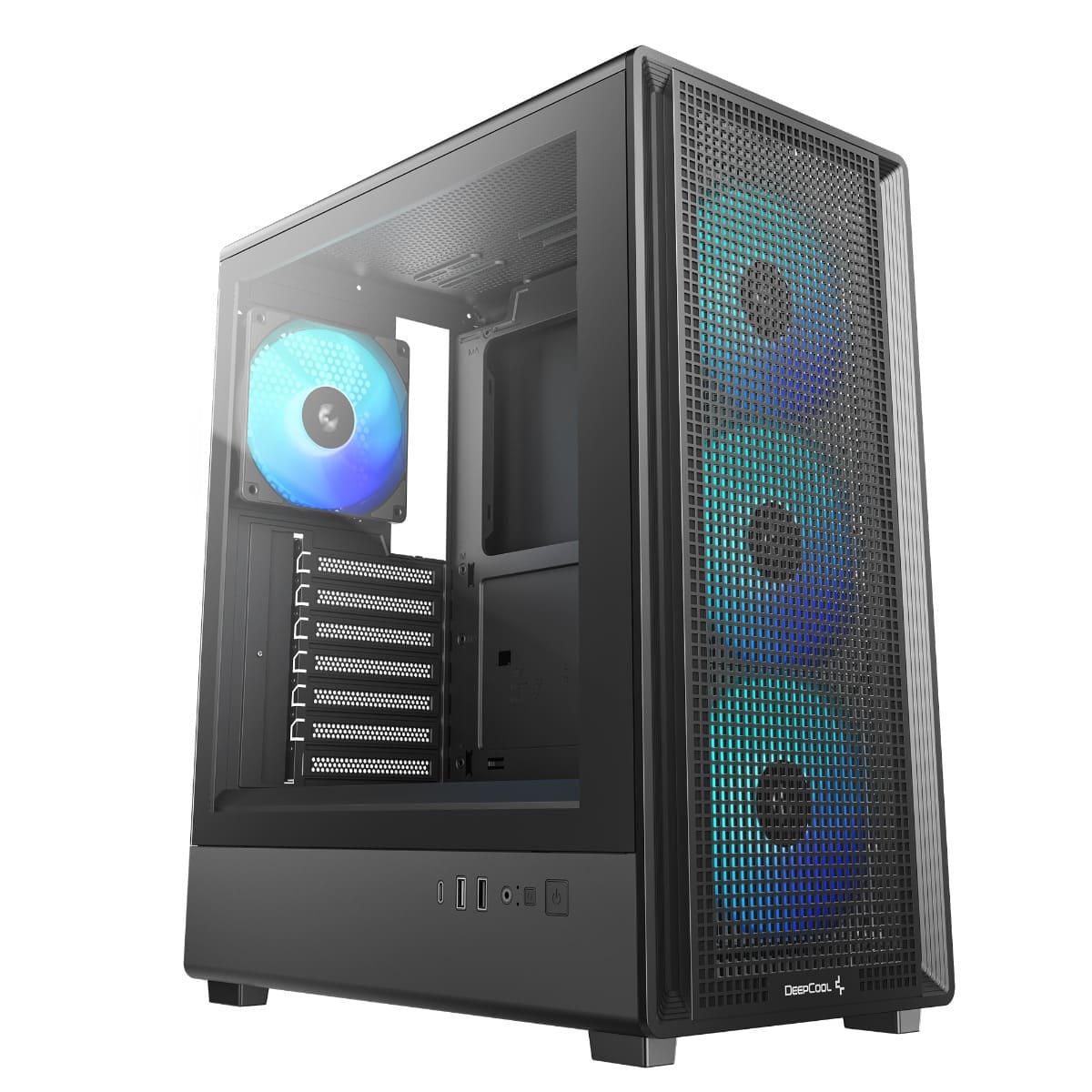 37869-case-deepcool-cc550-4f-black-philong-1-1 Vỏ Case DeepCool CC550 4F Black (ATX, Sẵn 4 fan ARGB, Max 8 fan, USB-C, Rad 240)