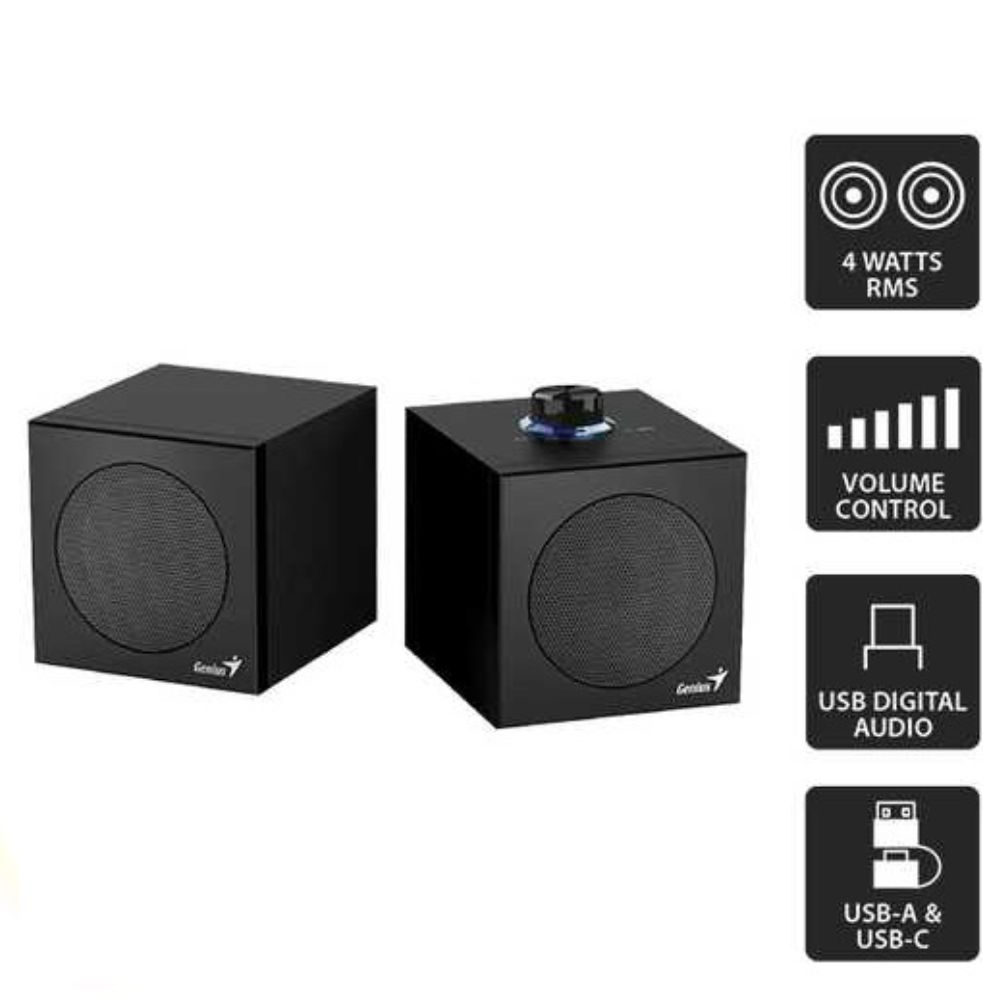 Loa Vi Tính 2.0 Genius SP-HF300U Màu Đen