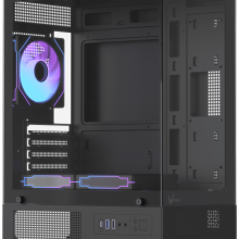 Vỏ Case Formula V Line Crystal Z1CM Plus V2 Black (m-ATX, Sẵn 3 fan ARGB, Max 5 fan, Rad 240, USB-C)
