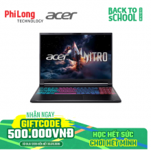 Laptop Acer Gaming Nitro ProPanel ANV16S-71-58WQ (Intel Core 5-210H, RAM 32GB, SSD 512GB, RTX 5050 8GB, Màn Hình 16inch 2K+,