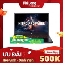 Laptop Acer Gaming Nitro ProPanel ANV15-42-R0QM (Ryzen 5 7640HS, RAM 16GB, SSD 512GB, RTX 3050 6GB, Màn Hình 15.6 inch FHD 180Hz, Windows 11, Màu Đen)