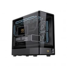 Vỏ Case Xigmatek MOON ML DGT Black - EN49699 (m-ATX, Kính cong, No Fan, Max 9 Fan, Rad 360)
