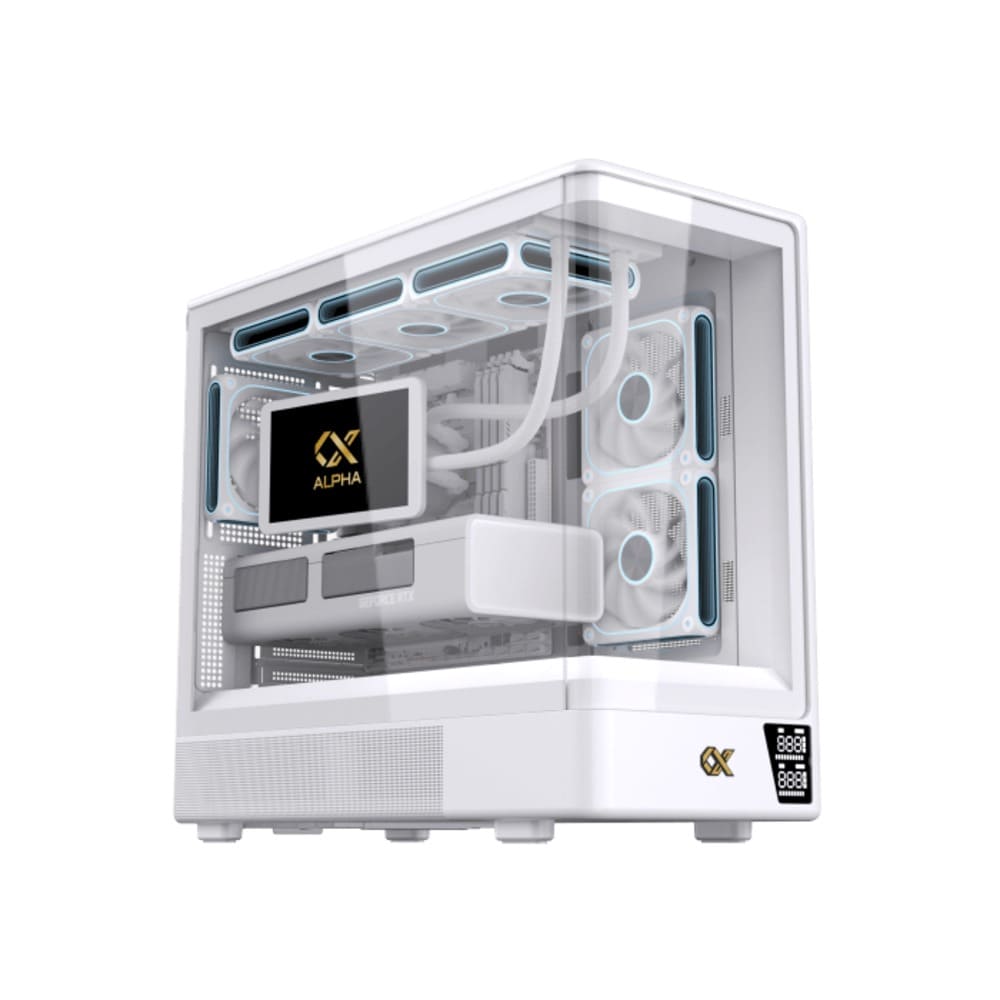 38097-case-xigmatek-moon-ml-dgt-arctic-en49705-philong Vỏ Case Xigmatek MOON ML DGT Arctic (White) - EN49705 (m-ATX, Kính cong, No Fan, Max 9 Fan, Rad 360)