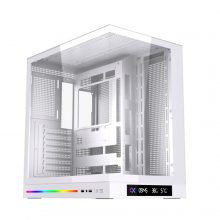Vỏ Case Xigmatek CLOUD DGT Arctic (White) - EN90755 (E-ATX, No Fan, Max 10 Fan, Rad 360)