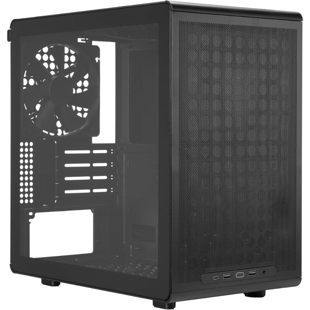 38147-case-coolermaster-q300l-v3-black-philong-1 Vỏ Case Cooler Master Q300L V3 Black (m-ATX, Sẵn 1 Fan 140mm, Max 6 Fan, Rad 240, USB-C 20Gbps)