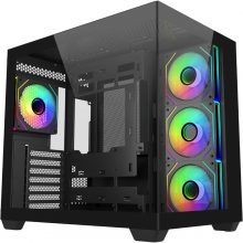 Vỏ Case Cooler Master Elite 681 Black (ATX, Sẵn 4 fan ARGB, Max 10 fan, Rad 360, USB-C 20Gbps)