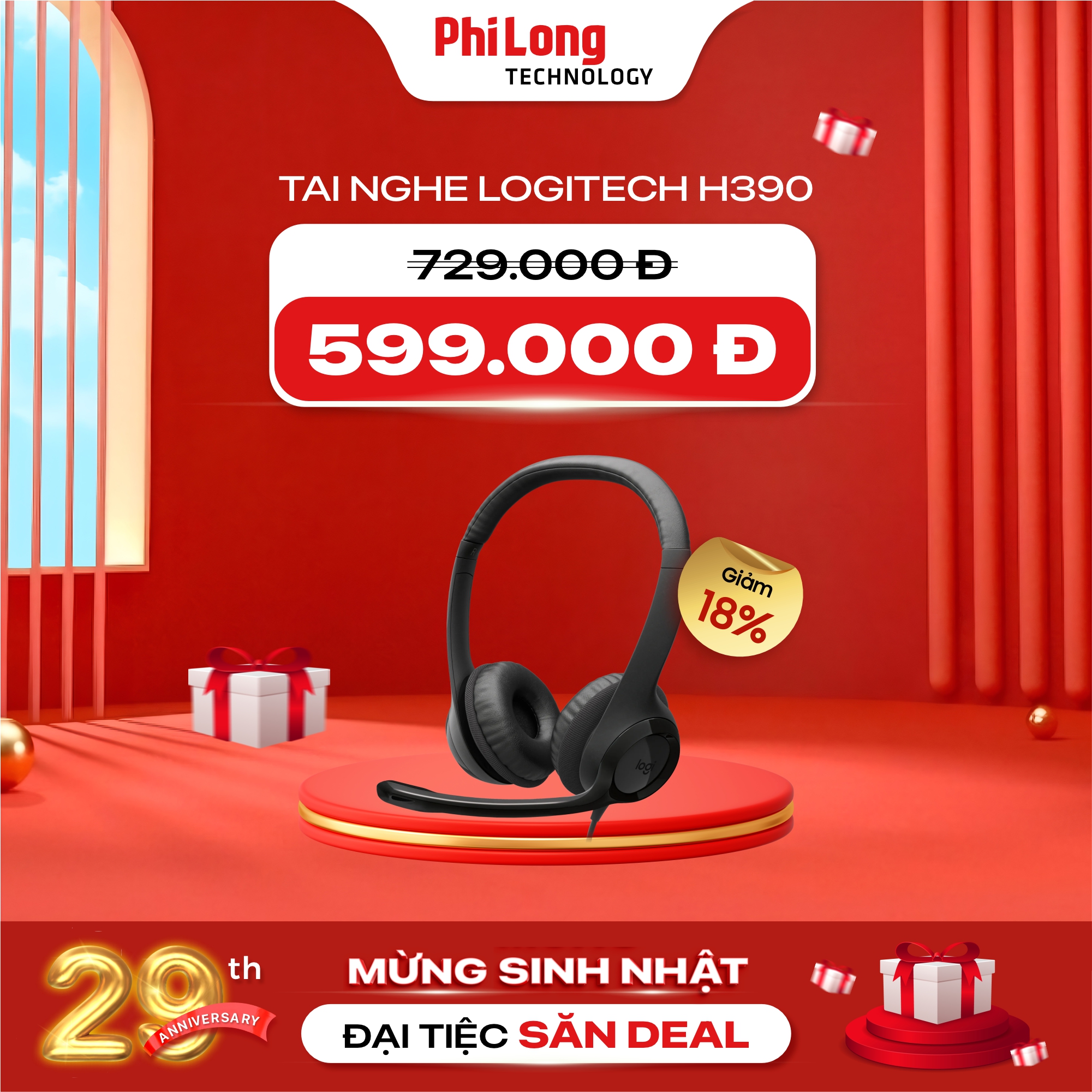 4009-tai-nghe-logitech-h390 Tai Nghe Logitech H390, Màu Than Chì (USB-A, Mic khử ồn)