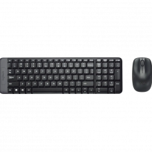 Bộ Bàn Phím Và Chuột Không Dây Logitech MK220 Compact