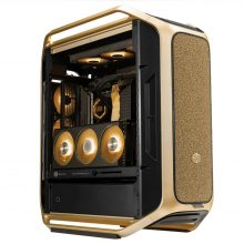 Vỏ Case Cooler Master COSMOS ALPHA GOLD Limited Edition (Logo mạ vàng 24K, Full Tower, E-ATX, Sẵn 3 fan, Max 15 fan, Rad 420, USB-C 20Gbps)
