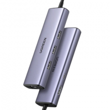 Đầu Chuyển USB-C 6 In 1 UGREEN 15598 ( HDMI 4K@30Hz, USB 3.0, Lan 1Gbps, Sạc PD 100W)