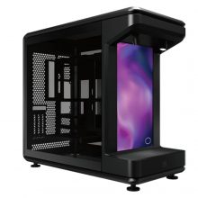 Vỏ Case Cooler Master MasterFrame 360 Stage LCD (ATX, 3 mặt cường lực, No Fan, Max 12 Fan, Rad 360, 15.6" LCD, USB-C 20Gbps, Kèm cáp Riser PCI-e 5.0)