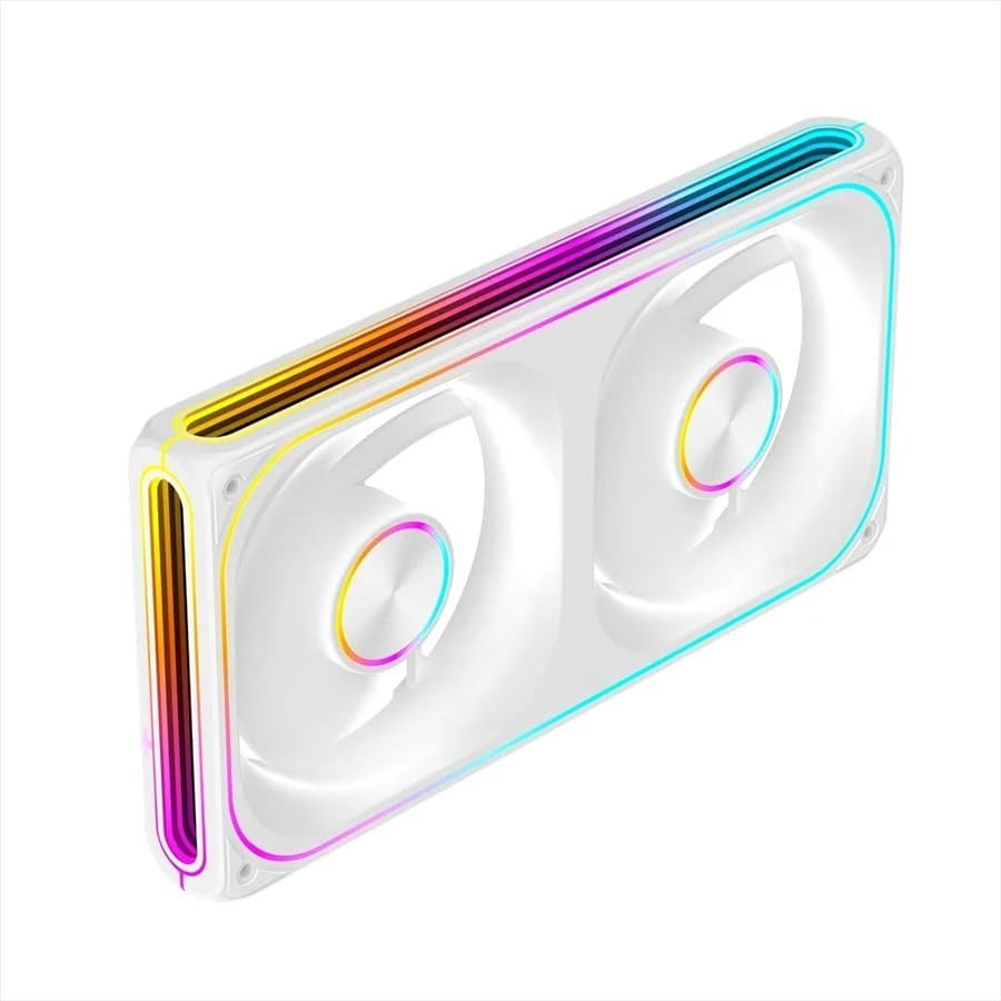 38405-fan-case-mik-h240-argb-white-philong Fan Case MIK H240 ARGB White - Fan Ngược
