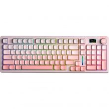Bàn Phím Cơ Không Dây Aula S98 Pro Hồng Gradient - Flower Field Switch (3 mode, Gasket mount, Hotswap, Pin 5000mAh)